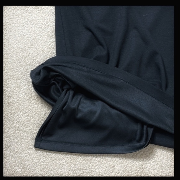 Bailey 44 Dress Sheath Black Grey Sleeve Colorblock Stretch Knit Long Sleeve LBD - Picture 7 of 11